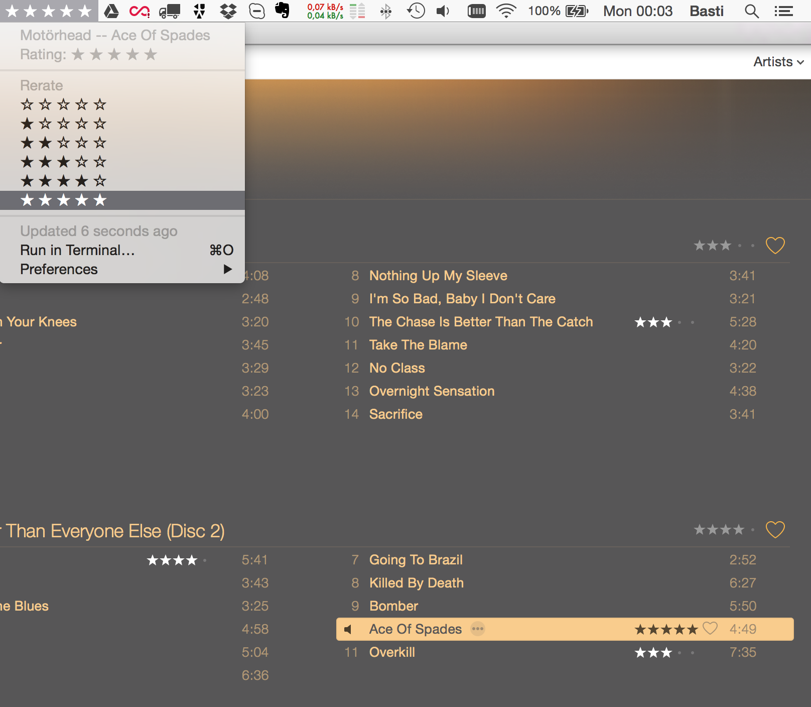 Image preview of iTunes Rating plugin.